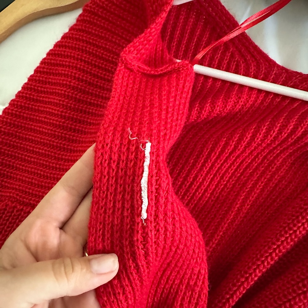Reversible Red Sweater - Picture 3 of 3